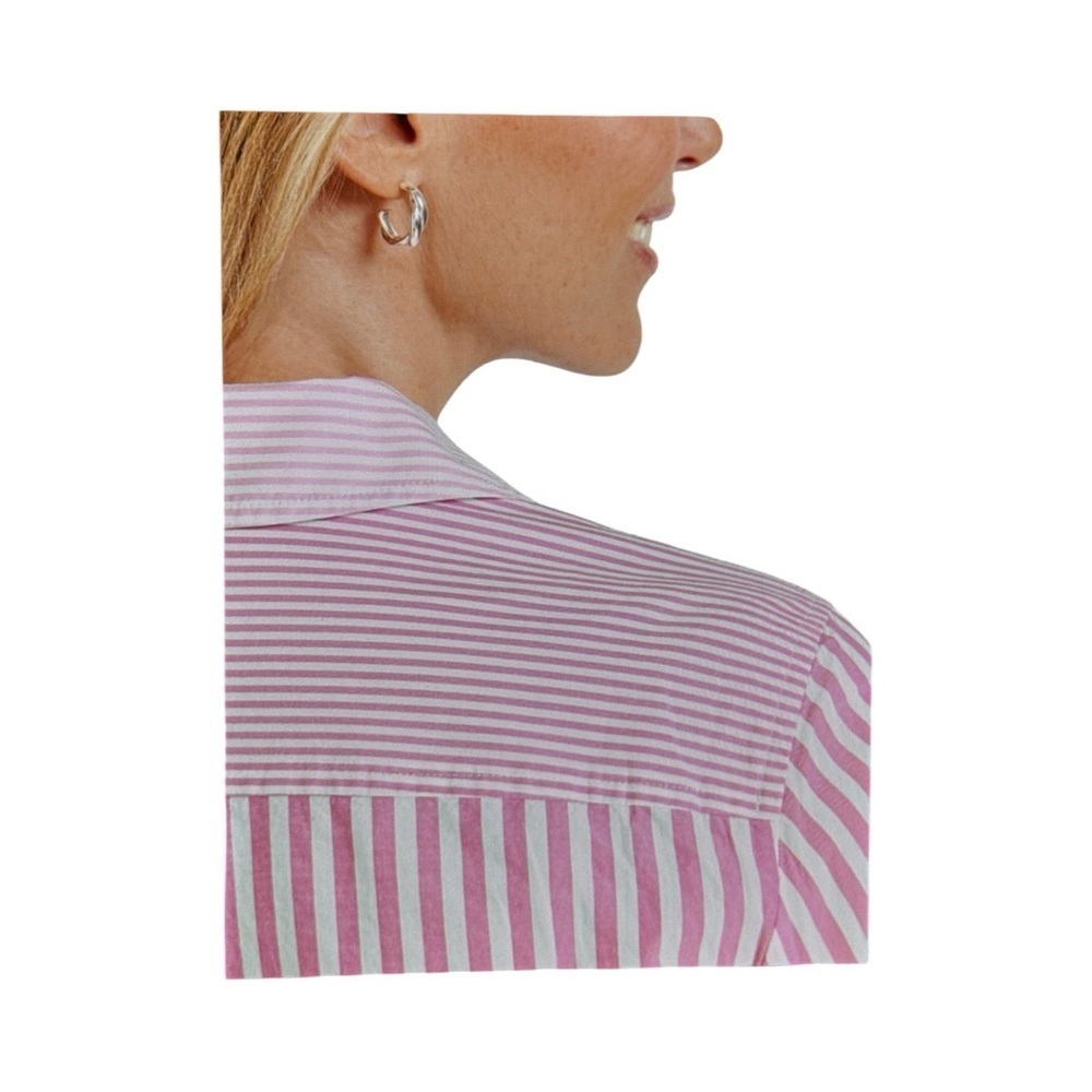 TALBOTS MODERN CLASSIC SHIRT- MIXED STRIPE - Picture 9 of 9